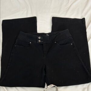 1822 Denim Black stretch flare Denim Jeans Sz: 10